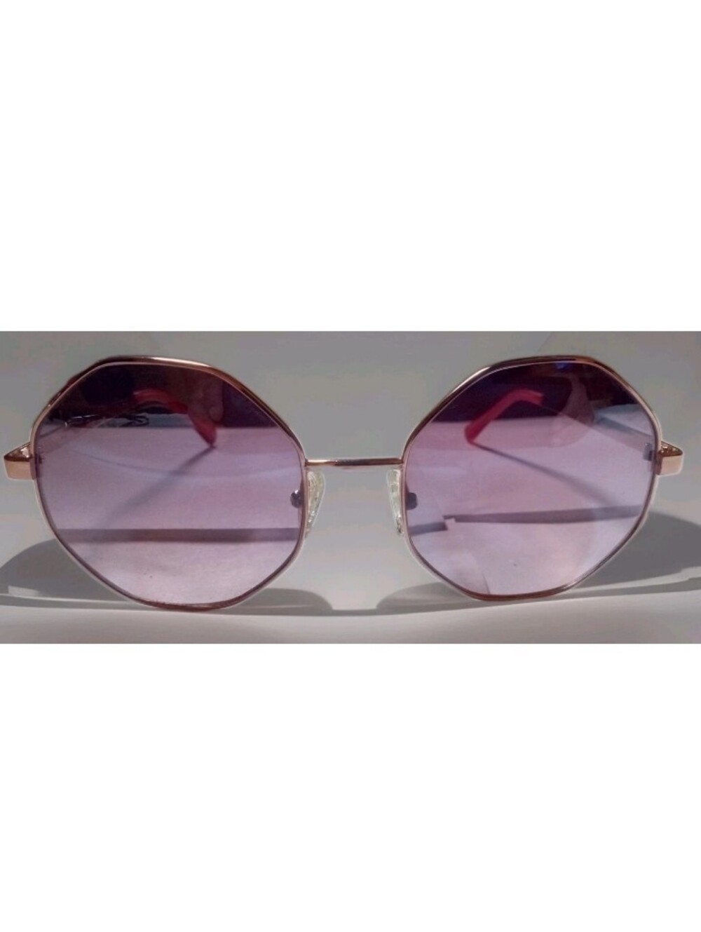 GUESS GF0319 28F 54 19 140 +2 Octagon Style Gold Frame Sunglasses Italy Designer